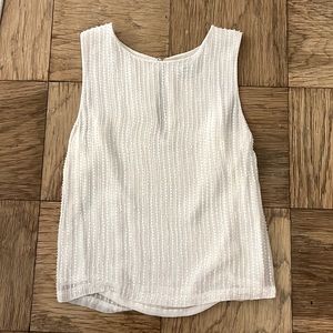 MLV Sequin Beaded Tank Top White